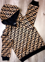 Load image into Gallery viewer, Black/Brown Boys Set