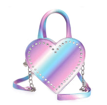 Load image into Gallery viewer, Ombré Rhinestone Heart Crossbody
