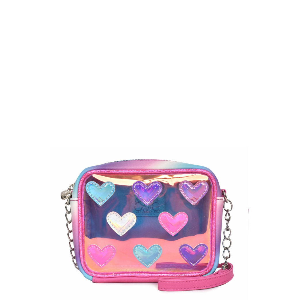Glazed Hearts Clear Crossbody