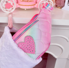 Load image into Gallery viewer, Heart Quilted Fanny Pack
