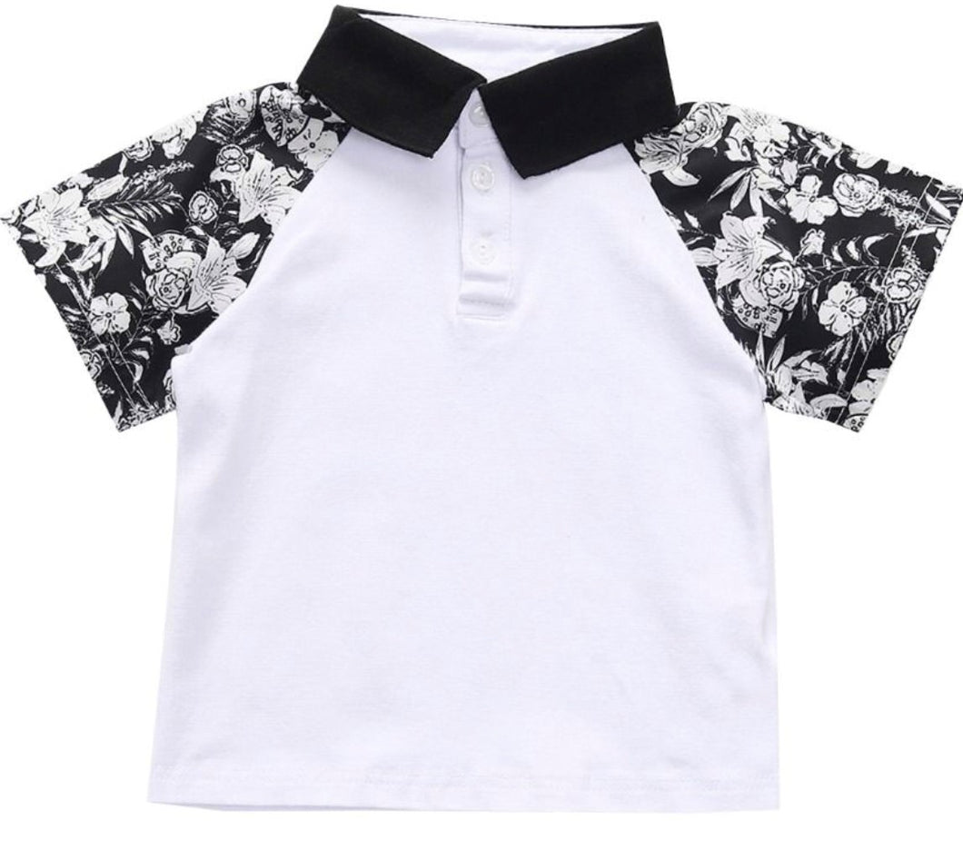 Boys Flower Sleeve