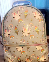 Load image into Gallery viewer, Light Blue Sweets Unicorn Mini Backpack
