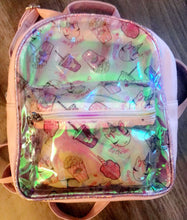 Load image into Gallery viewer, Pink Unicorn Snacks Clear Mini Backpack
