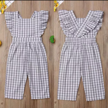 Load image into Gallery viewer, Gray Checker Jumpsuit
