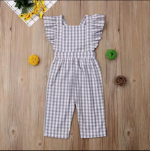 Load image into Gallery viewer, Gray Checker Jumpsuit
