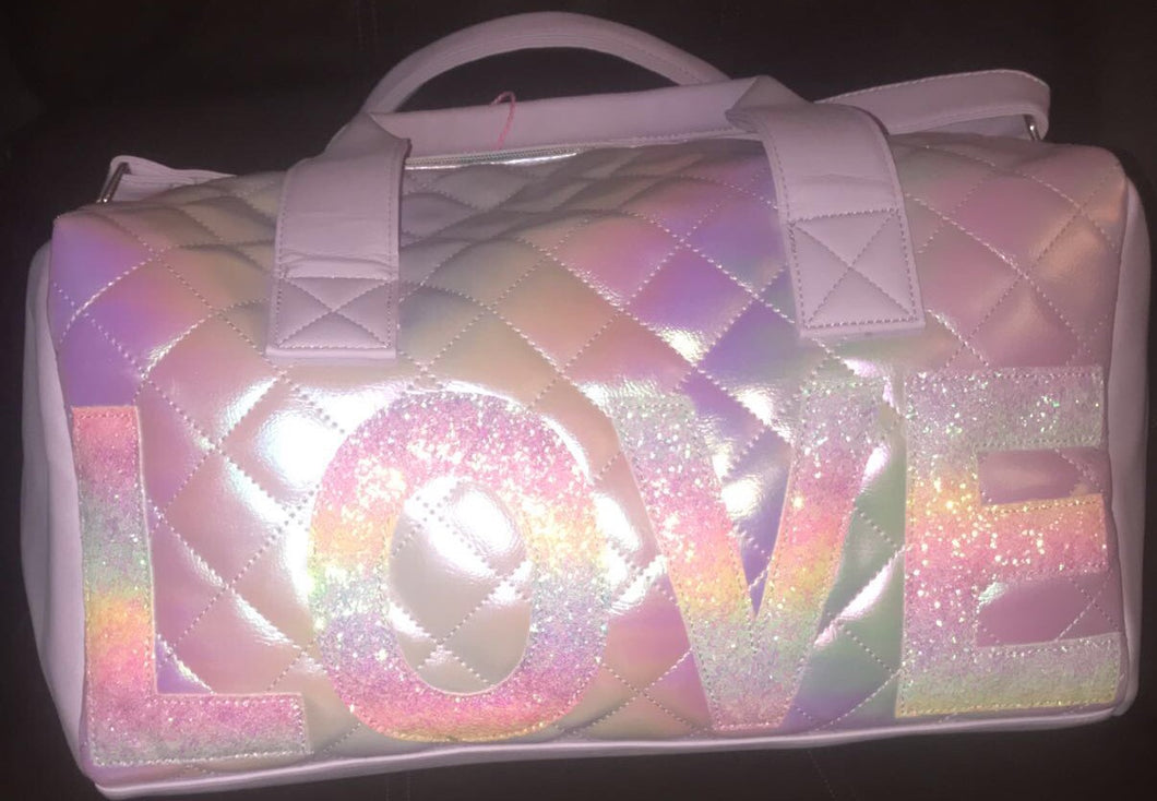 Lavender Love Quilted Duffle