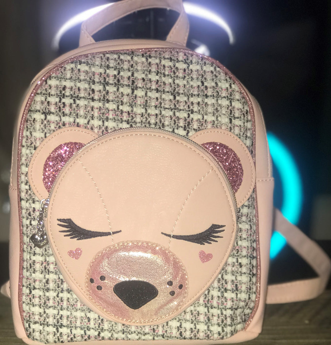 Pink Classy Bear Mini BackPack